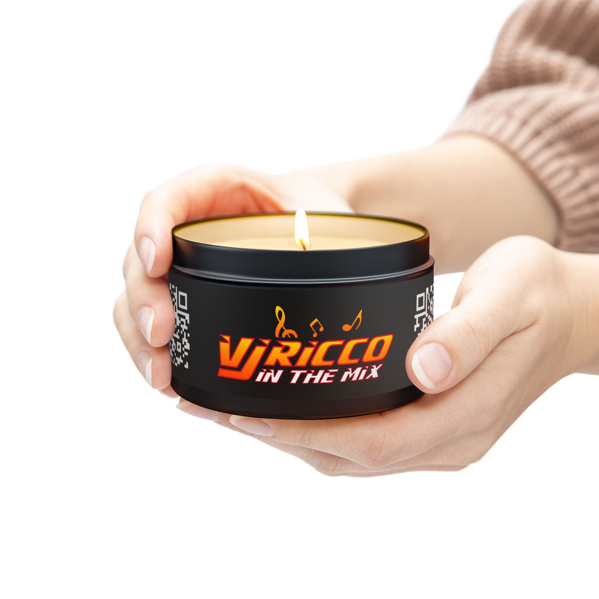 "VJ Ricco" -Themed Tin Candle - Perfect for Relaxation and Gifting